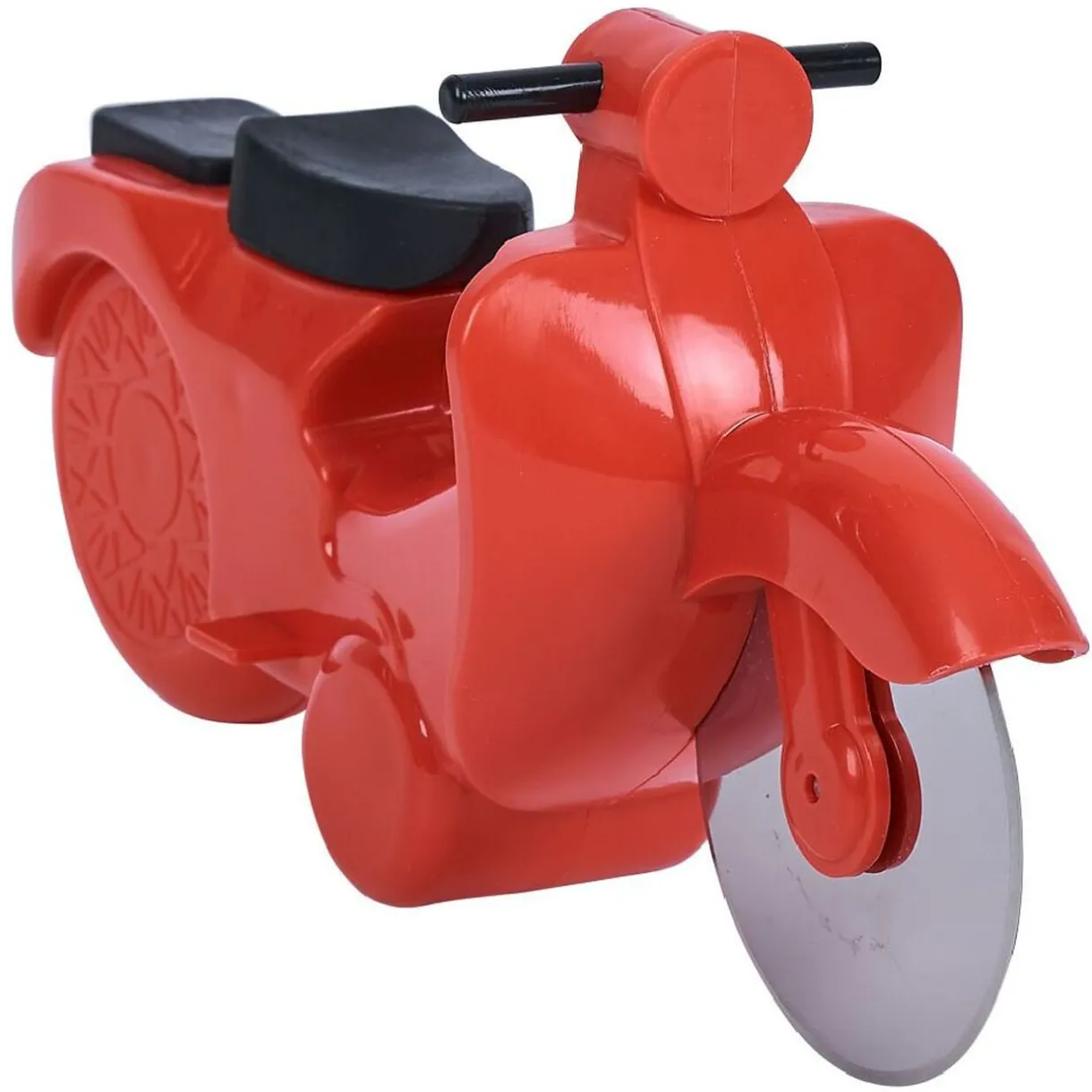 Gifi Roulette à pizza forme scooter rouge ou bleu New