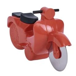 Gifi Roulette à pizza forme scooter rouge ou bleu New