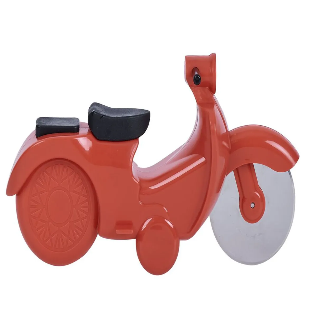 Gifi Roulette à pizza forme scooter rouge ou bleu New
