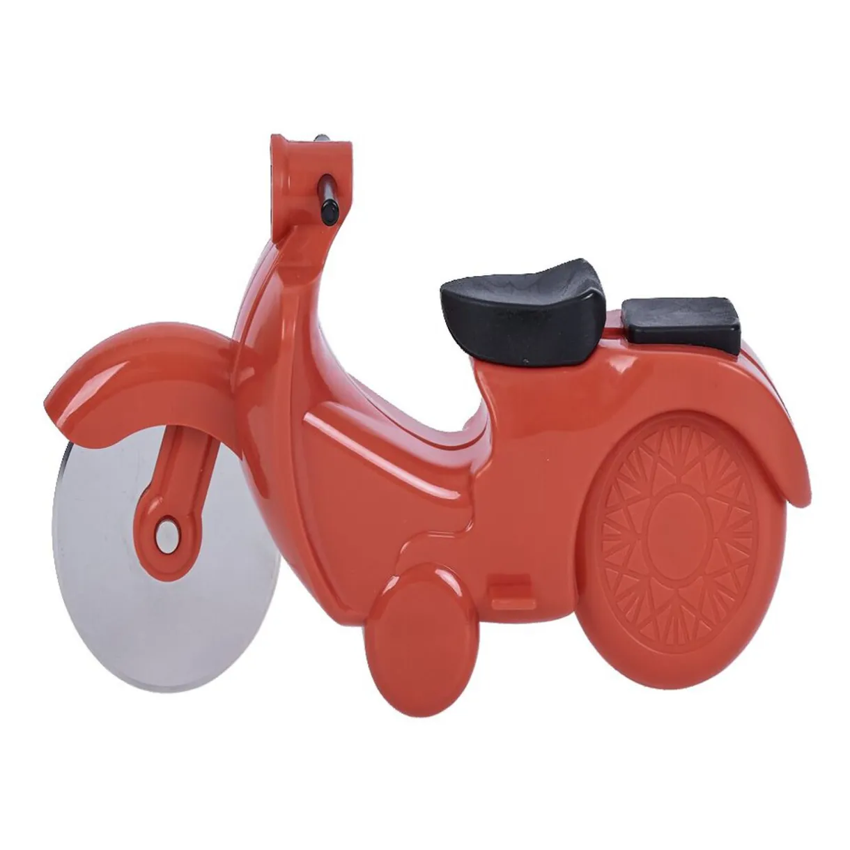 Gifi Roulette à pizza forme scooter rouge ou bleu New