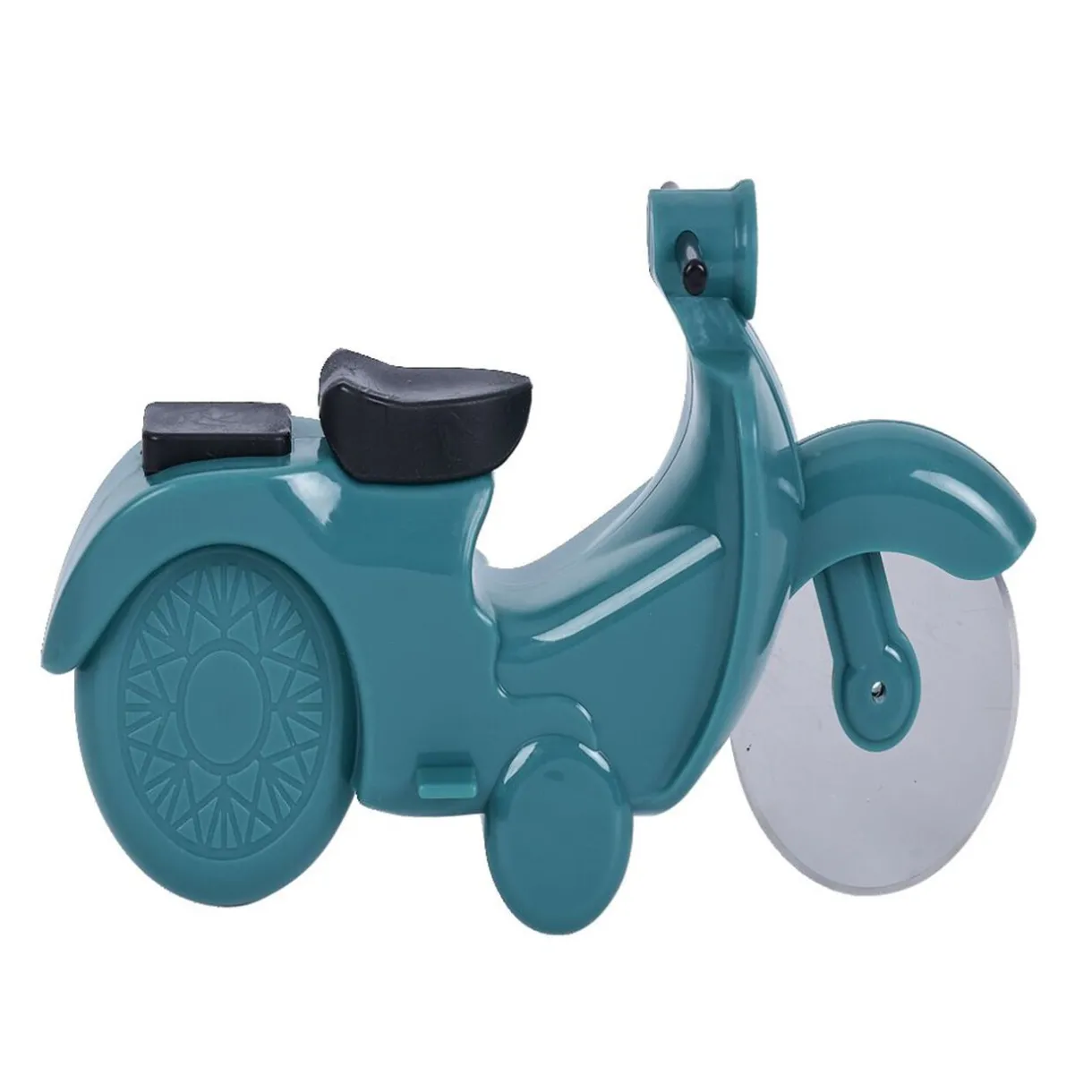 Gifi Roulette à pizza forme scooter rouge ou bleu New