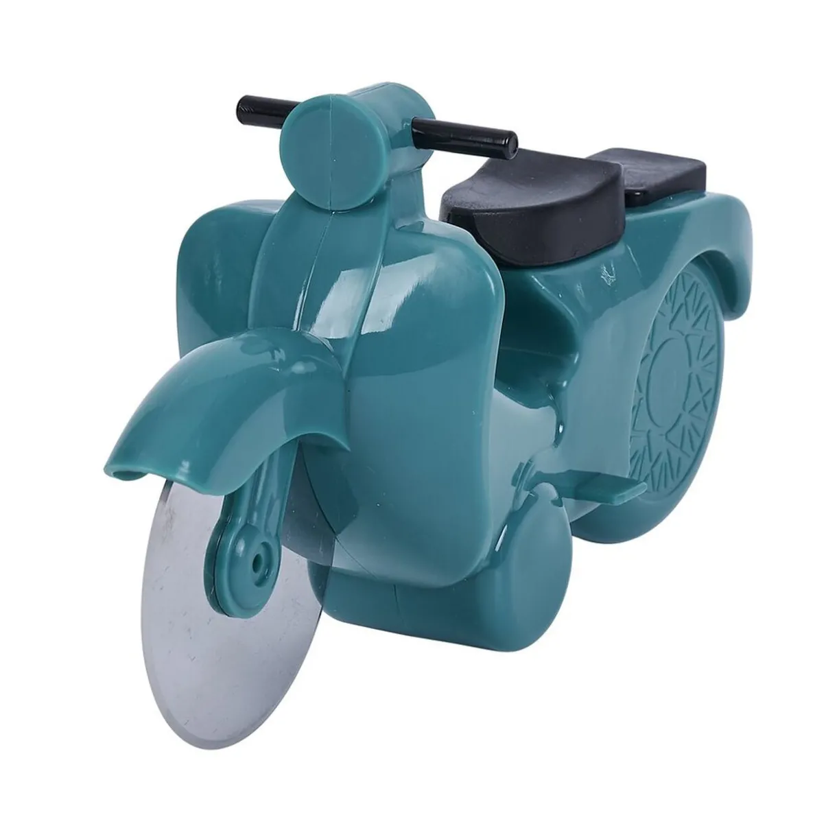 Gifi Roulette à pizza forme scooter rouge ou bleu New