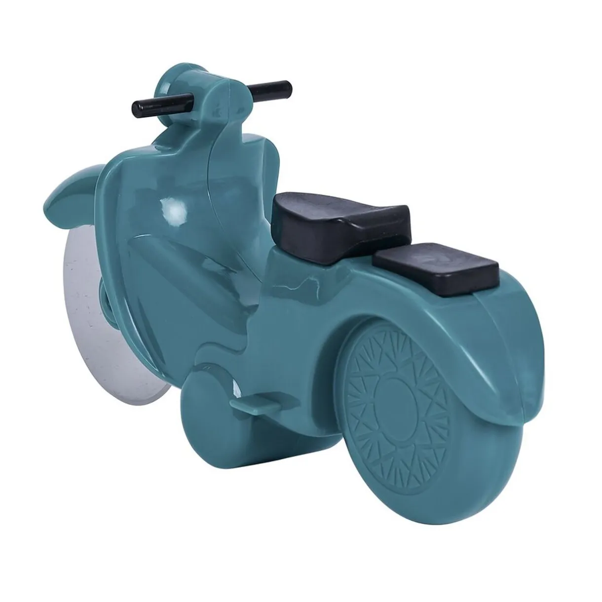 Gifi Roulette à pizza forme scooter rouge ou bleu New
