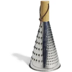 Gifi Râpe conique multifonction inox gris et manche bambou Clearance