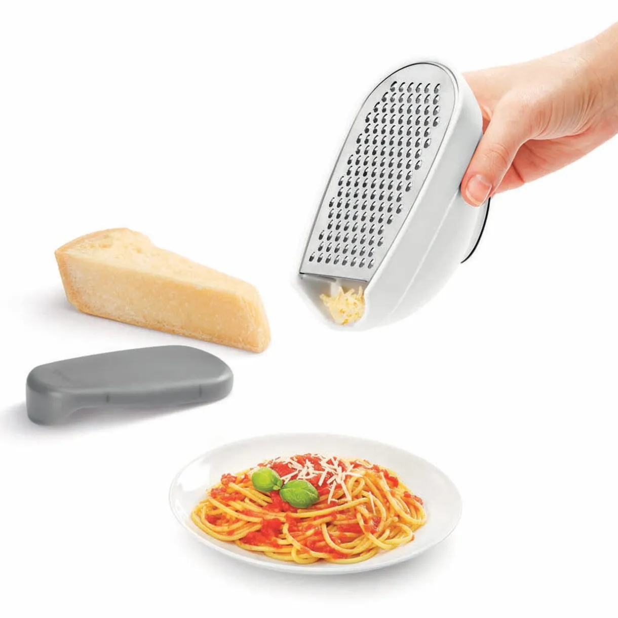 Gifi Râpe Metaltex avec couvercle et 3 lâmes interchangeables New