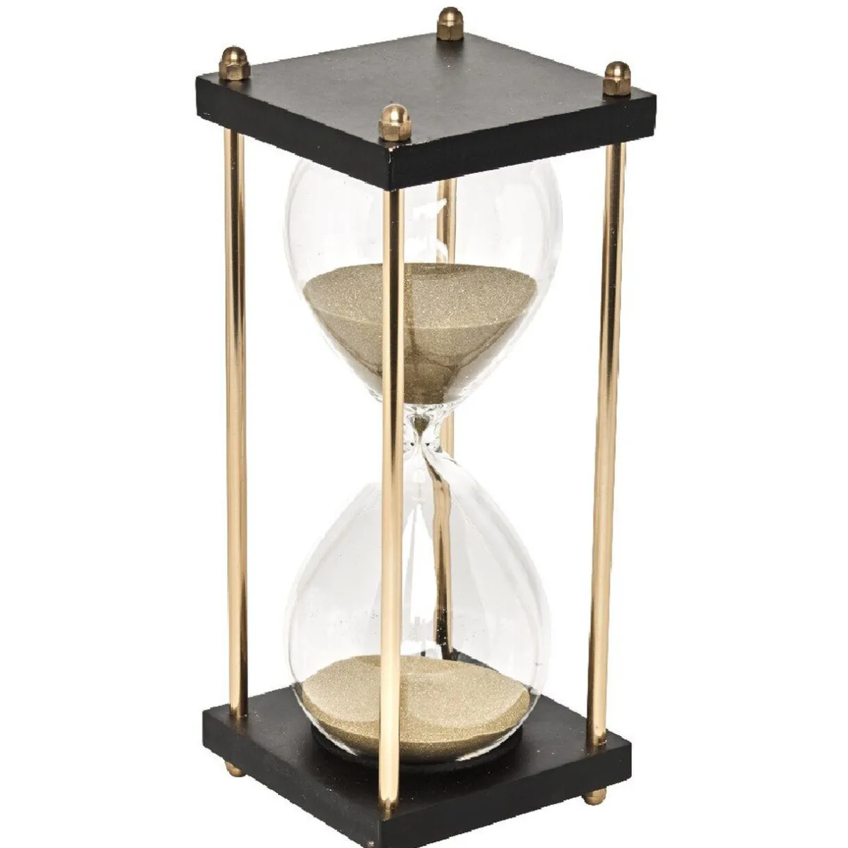 Gifi Sablier transparent noir et doré Clearance