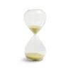 Gifi Sablier verre sable jaune Ø8xH20cm Discount