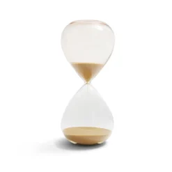 Gifi Sablier verre sable marron Ø10,5xH24,5cm Best