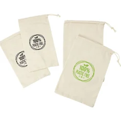 Gifi Sac à vrac en coton réutilisables x4 Best