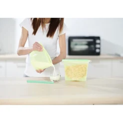Gifi Sac de conservation alimentaire silicone réutilisable 1L x2 Hot
