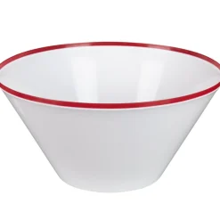 Gifi Saladier blanc bord coloré Discount
