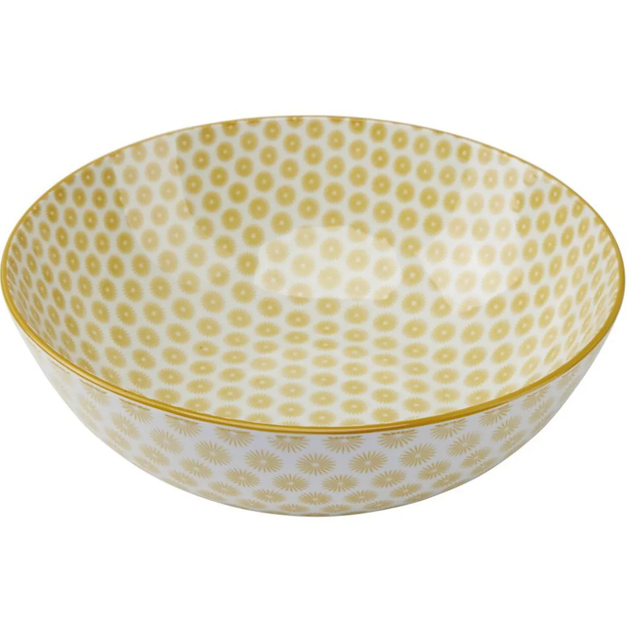 Gifi Saladier en porcelaine motif graphique coloré x2