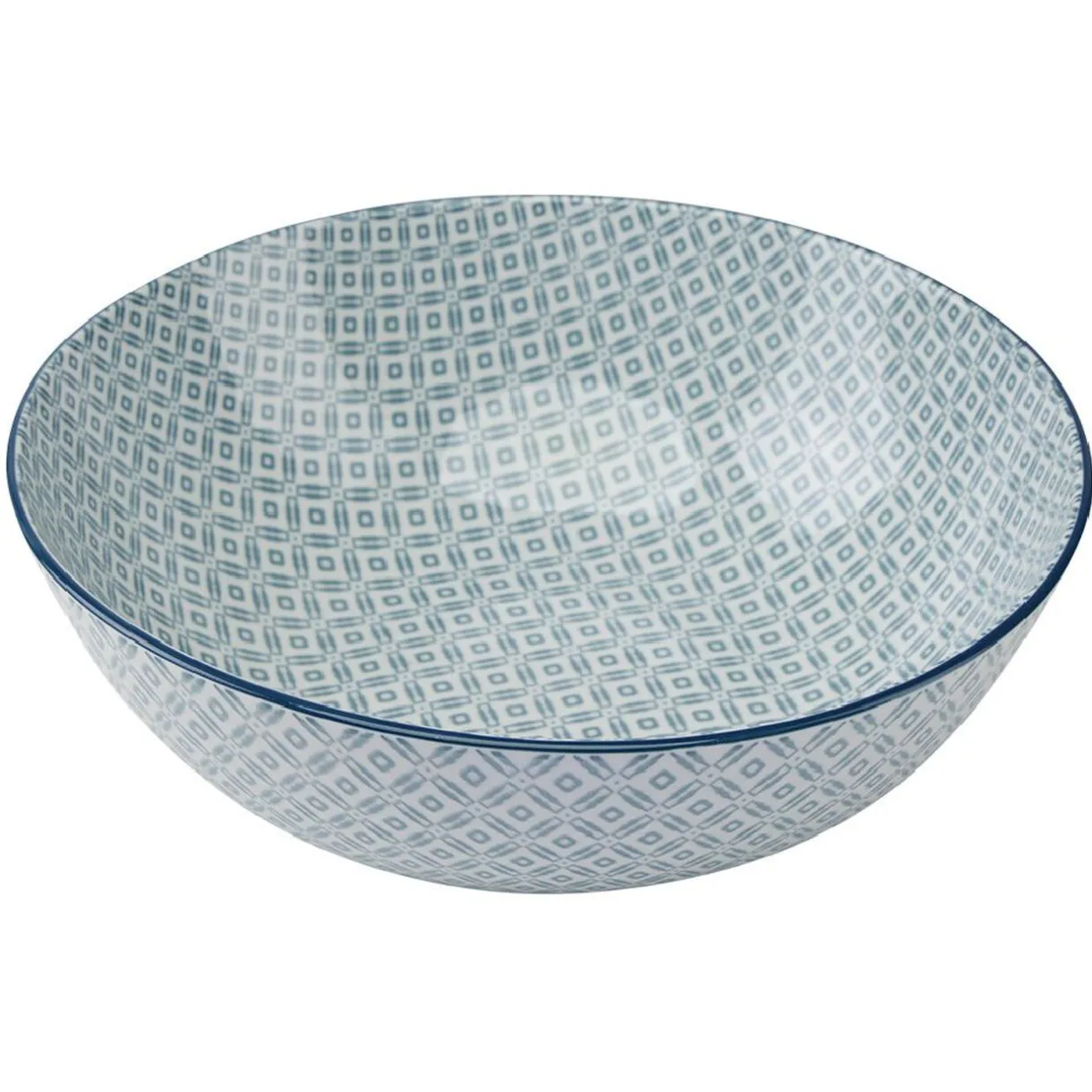 Gifi Saladier en porcelaine motif graphique coloré x2