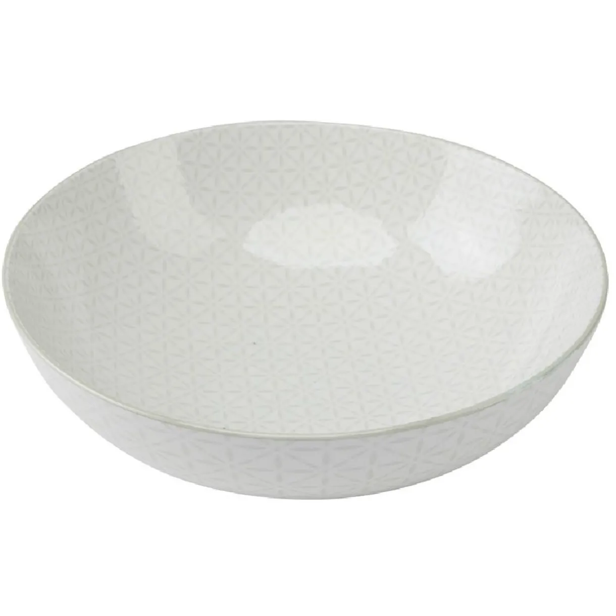 Gifi Saladier en porcelaine motif graphique coloré x2