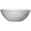 Gifi Saladier en verre design relief transparent x2