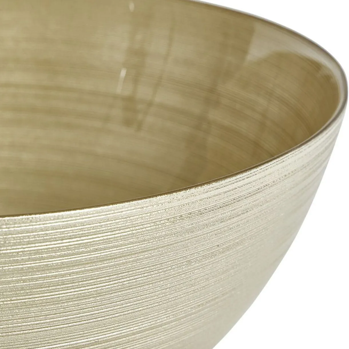 Gifi Saladier en verre doré Ø30xH10cm Discount