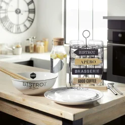 Gifi Saladier porcelaine blanc Bistrot de Paris Online