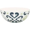 Gifi Saladier rond motif carreau de ciment gris et blanc