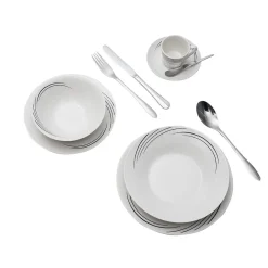 Gifi Service à vaisselle en porcelaine 48 pièces