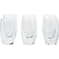 Gifi Service à verre transparent 18 pièces