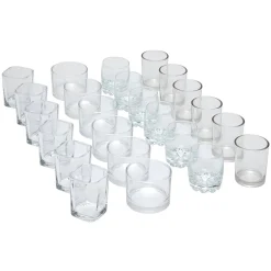 Gifi Service 24 verrines en verre