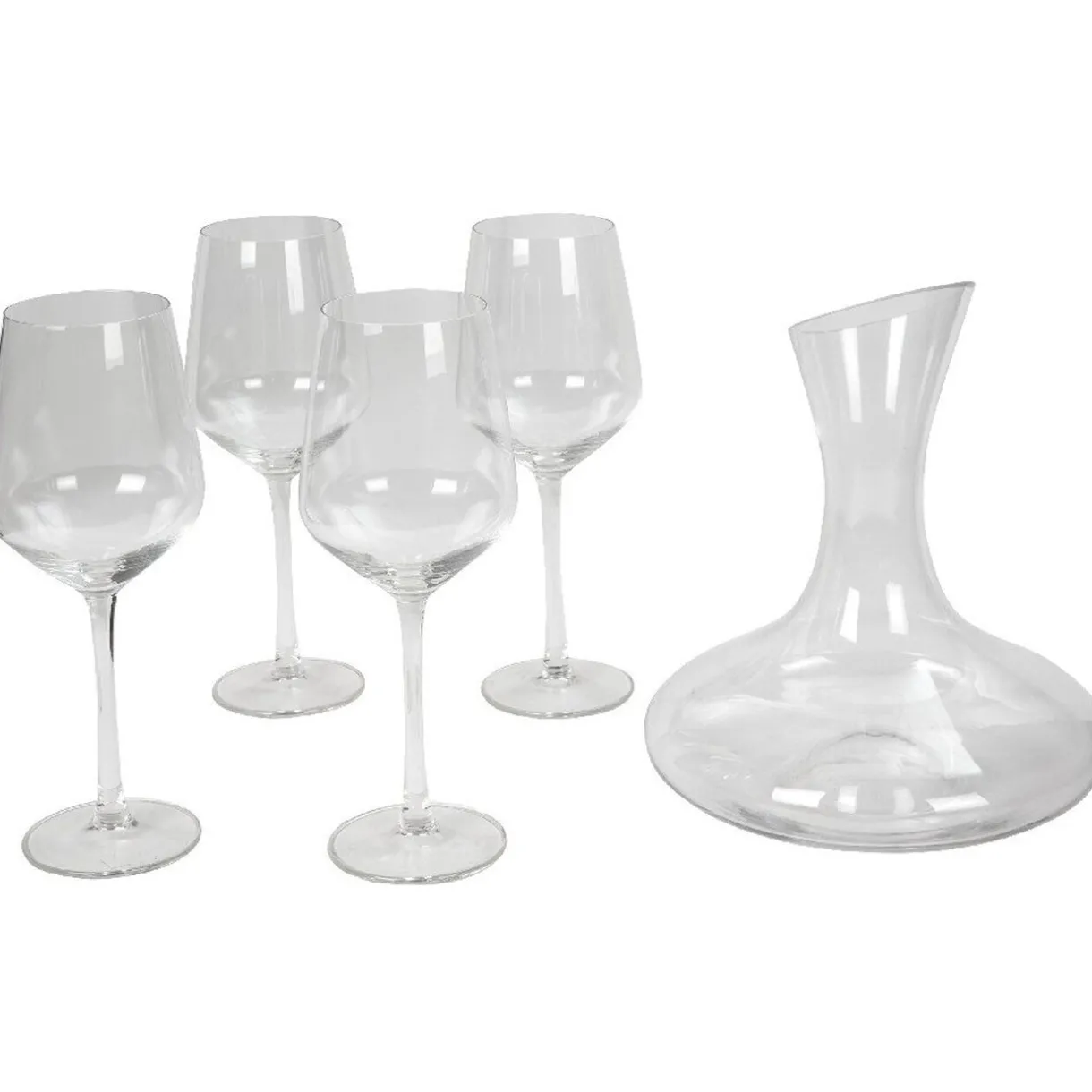 Gifi Service carafe à décanter et 4 verres Outlet