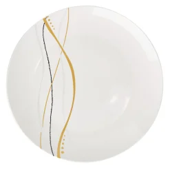 Gifi Service de table motif doré argenté pour 6 personnes Clearance