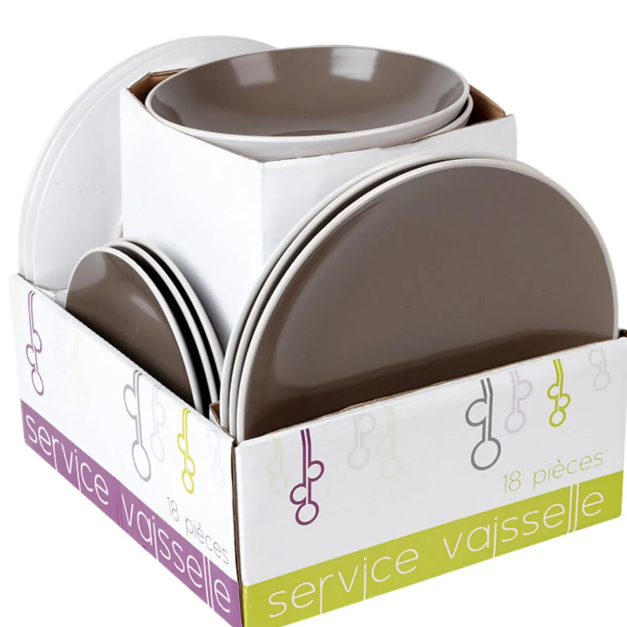 Gifi Service vaisselle 18 pièces Outlet