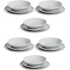 Gifi Service vaisselle 18 pièces céramique gris