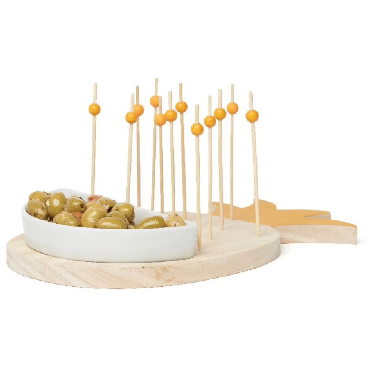 Gifi Set apéritif en forme d ananas 12 pics et coupelle New