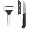 Gifi Set couteau et éplucheur inox et plastique - 3 modèles Clearance