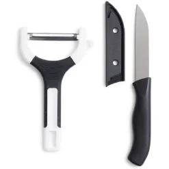 Gifi Set couteau et éplucheur inox et plastique - 3 modèles Clearance