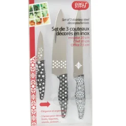 Gifi Set de 3 couteaux décorés Online