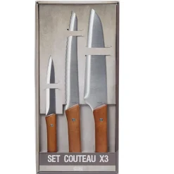Gifi Set de 3 couteaux de cuisine Discount
