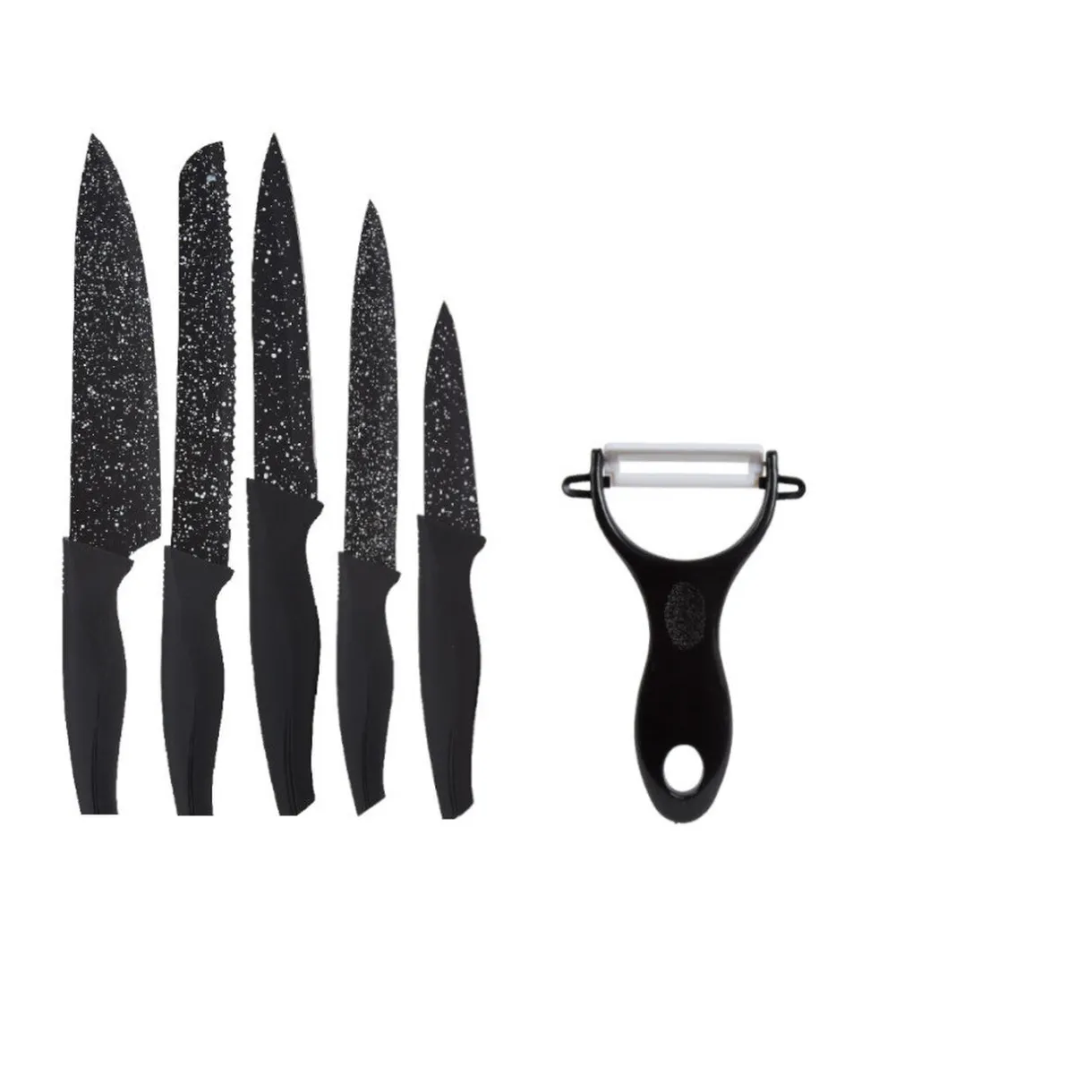 Gifi Set de 5 couteaux et 1 éplucheur Best