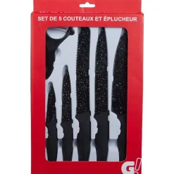 Gifi Set de 5 couteaux et 1 éplucheur Best