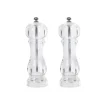 Gifi Set de 2 moulins poivre et sel gris transparent