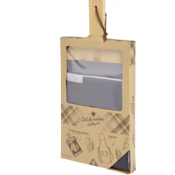 Gifi Set planche à découper + ardoise + tablier Outlet