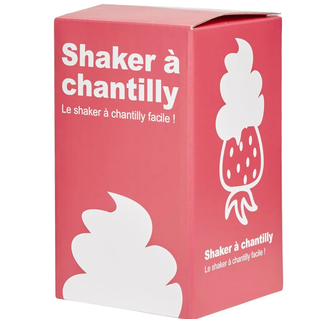 Gifi Shaker à chantilly manuel tranparent rose
