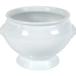 Gifi Soupière tête de lion porcelaine
