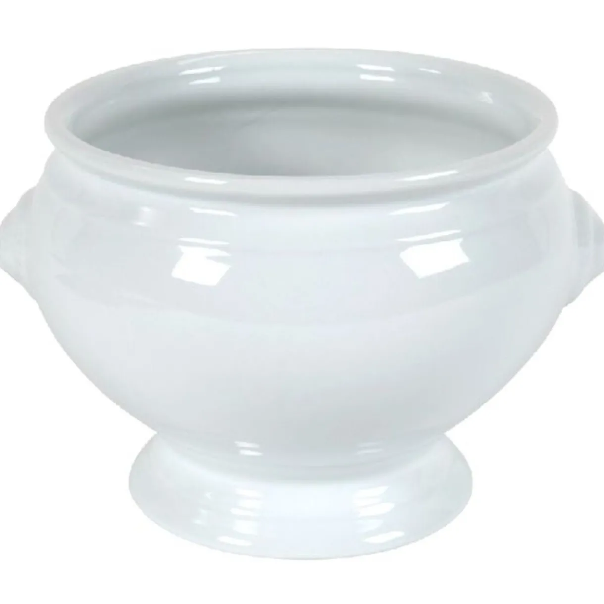 Gifi Soupière tête de lion porcelaine