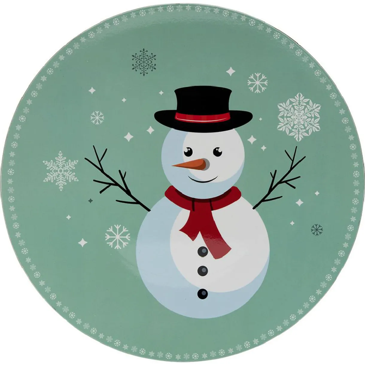 Gifi Sous assiette à motif bonhomme de neige Ø33 cm