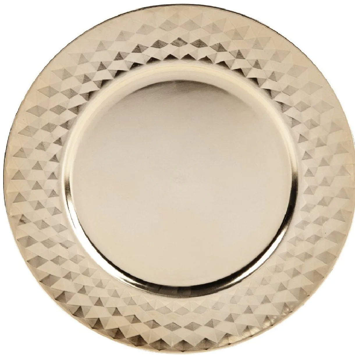 Gifi Sous assiette plastique doré effet diamant Discount