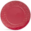 Gifi Sous assiette ronde rouge et doré Ø33cm