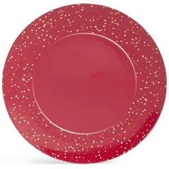 Gifi Sous assiette ronde rouge et doré Ø33cm