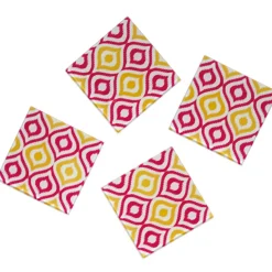 Gifi Sous verre rose jaune Muranu nomad New