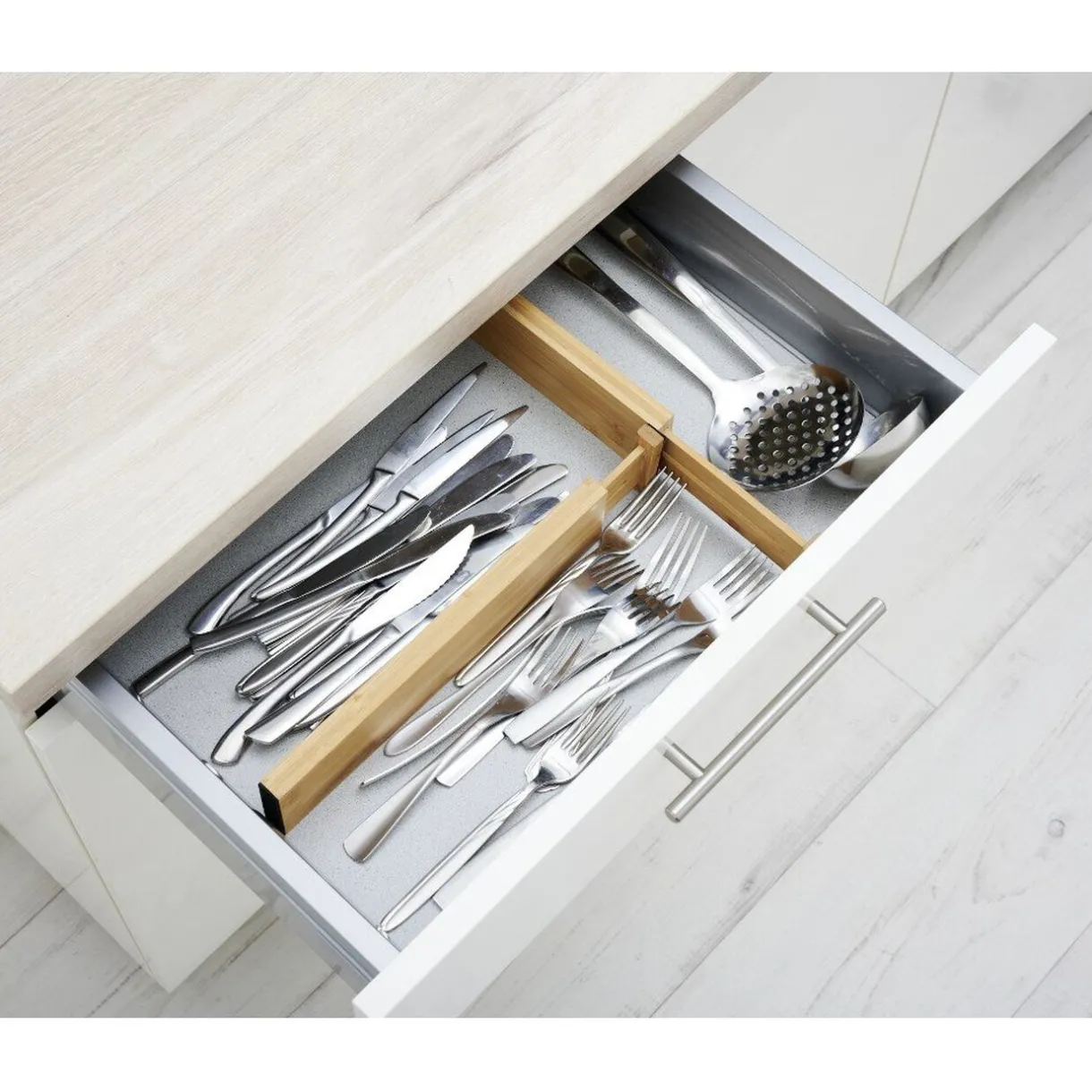 Gifi Séparateur extensible de tiroir bambou naturel x2 Discount
