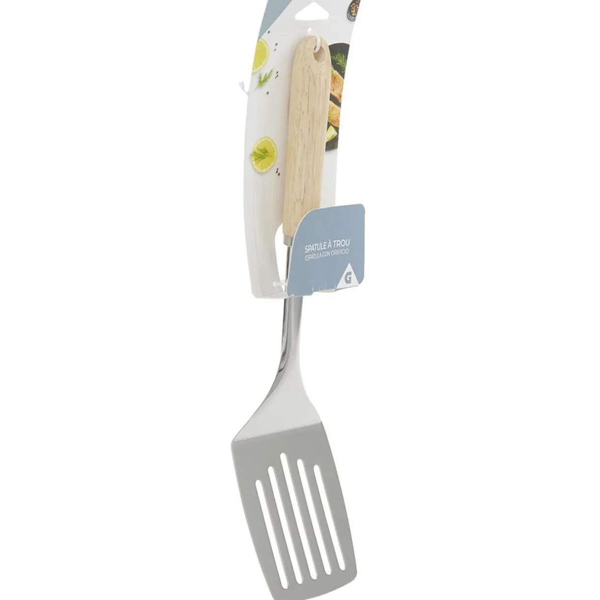 Gifi Spatule ajourée en inox avec manche en bois Sale