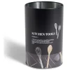 Gifi Support à ustensiles en métal noir design Kitchen tools Ø11xH17,4cm Clearance