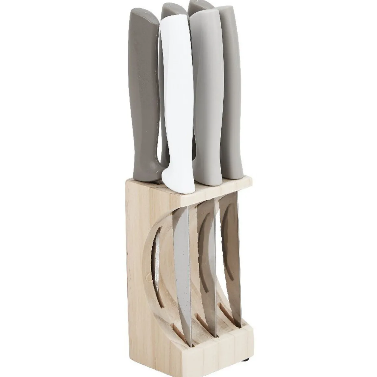 Gifi Support bois et 6 couteaux de cuisine Hot